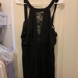 Black lace romper